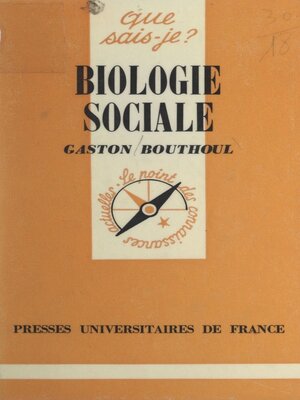cover image of Biologie sociale